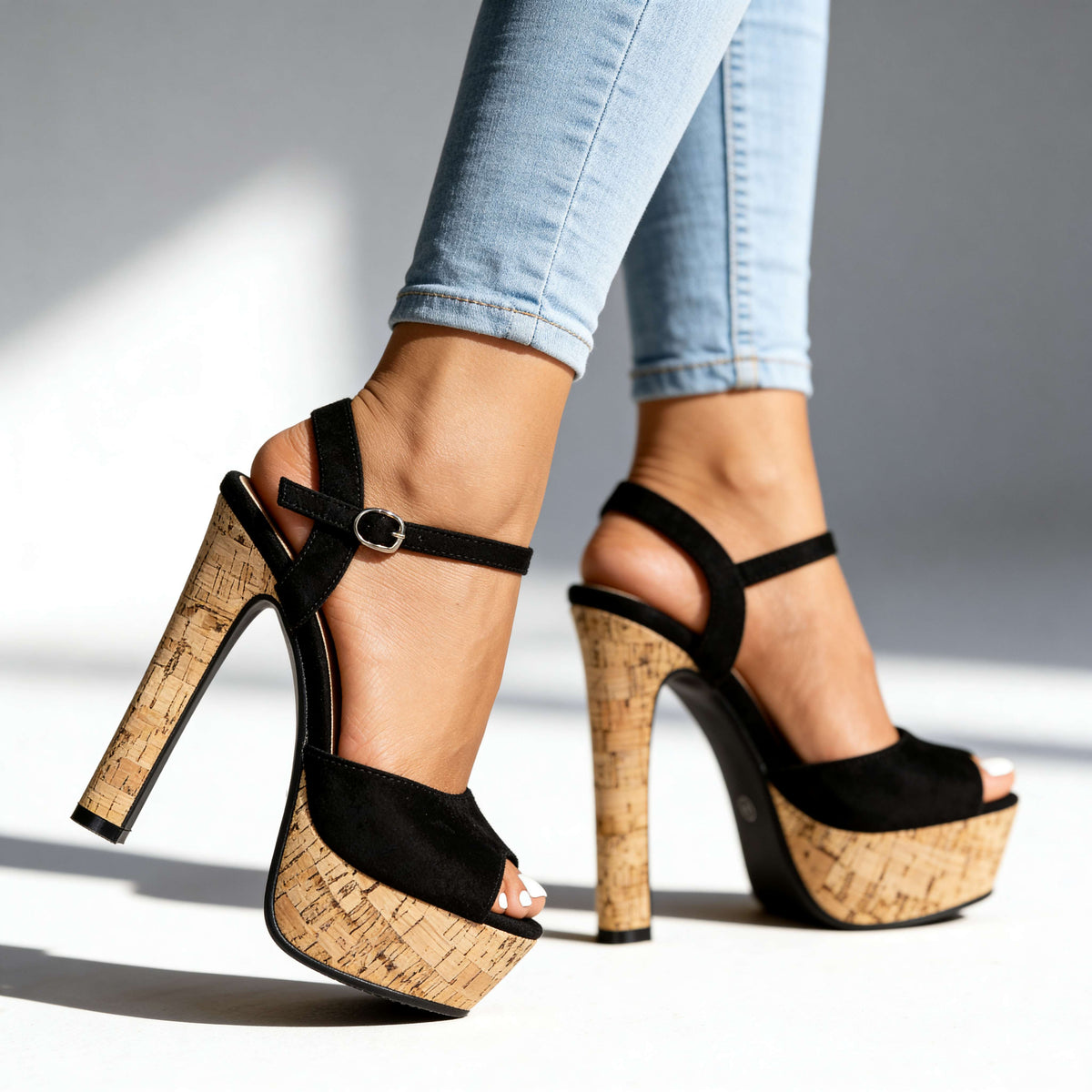 Daniella Open Toe Heels  - By Qivii