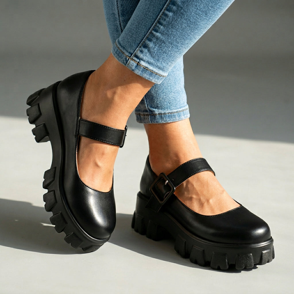 Shyanne Mary Jane Platforms  - By Qivii