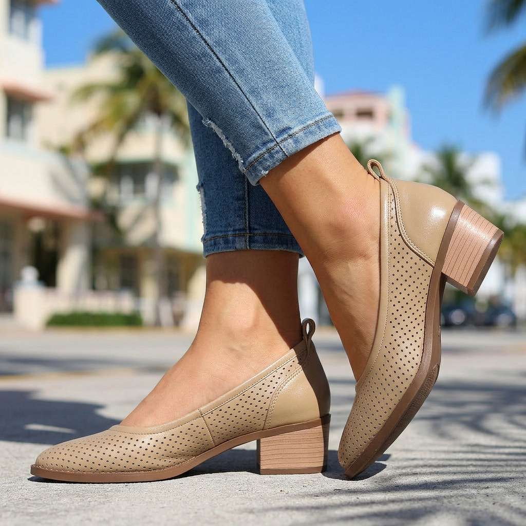 Delaney Slip-On Pumps  - By Qivii