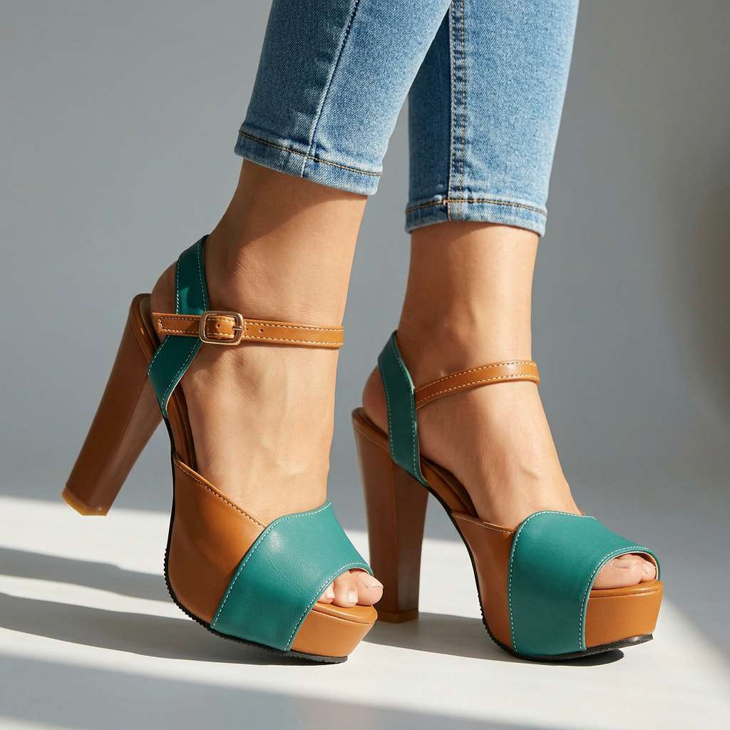 Adela Open Toe Heels  - By Qivii