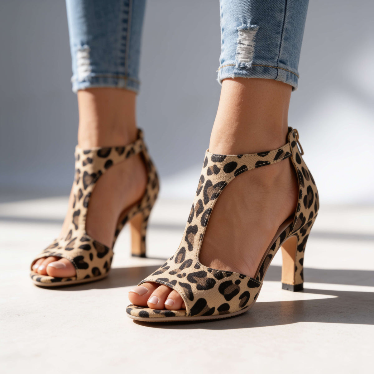 Savannah T-Strap Heels  - By Qivii