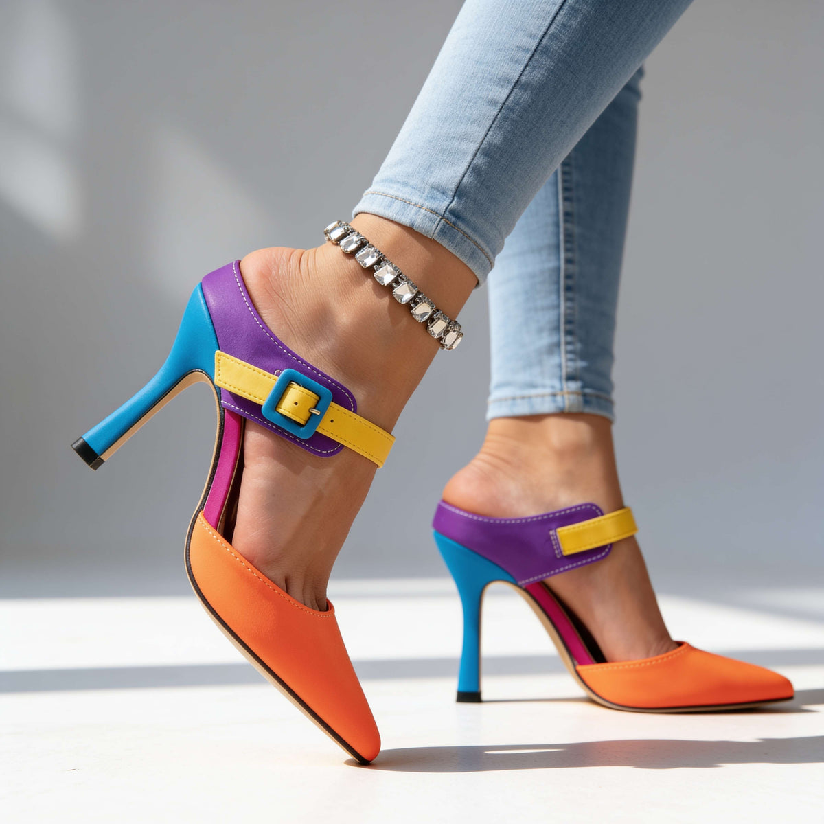 Ashley Retro Heels  - By Qivii