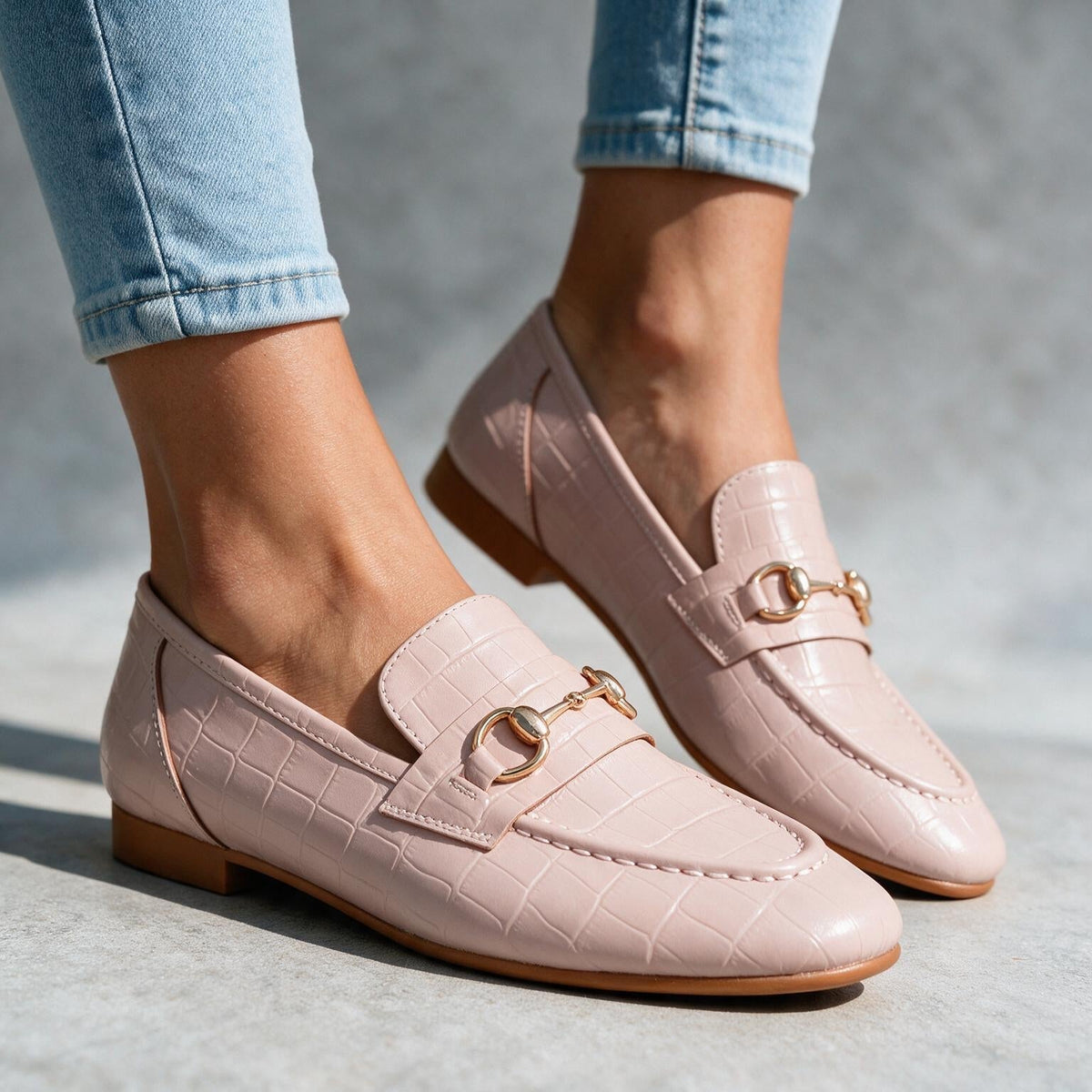 Louise Leather Horsebit Loafers  - By Qivii