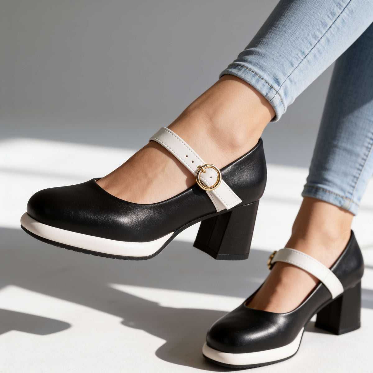 Jasmine Buckle Loafers  - By Qivii
