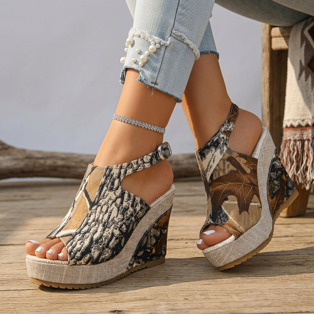 Cassidy Leaf Trial Heels  - By Qivii
