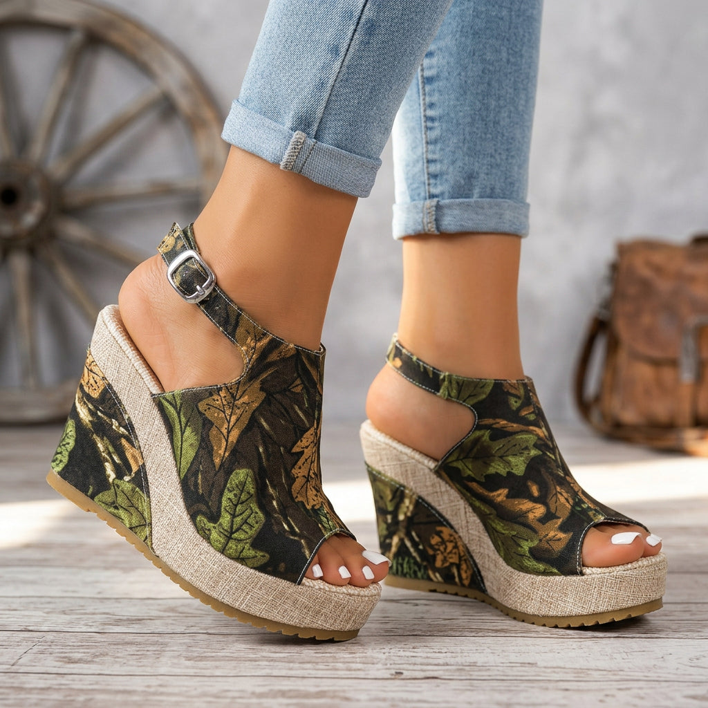 Cassidy Leaf Trial Heels  - By Qivii