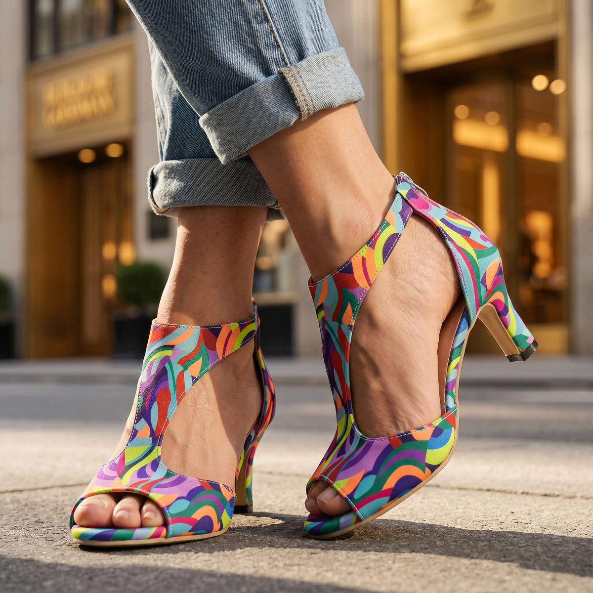Savannah T-Strap Heels  - By Qivii