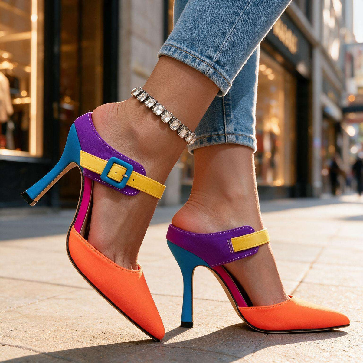 Ashley Retro Heels  - By Qivii