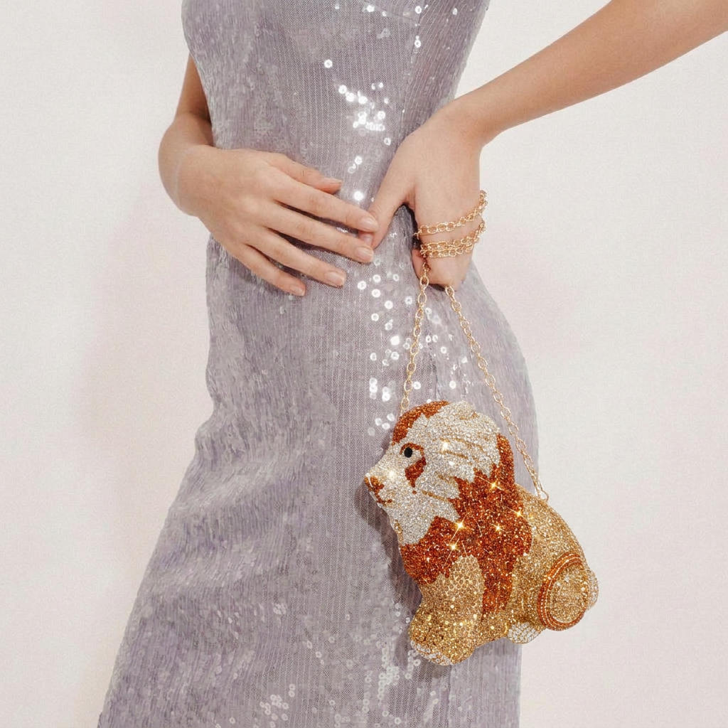 Regal Crystal Clutch  - By Qivii