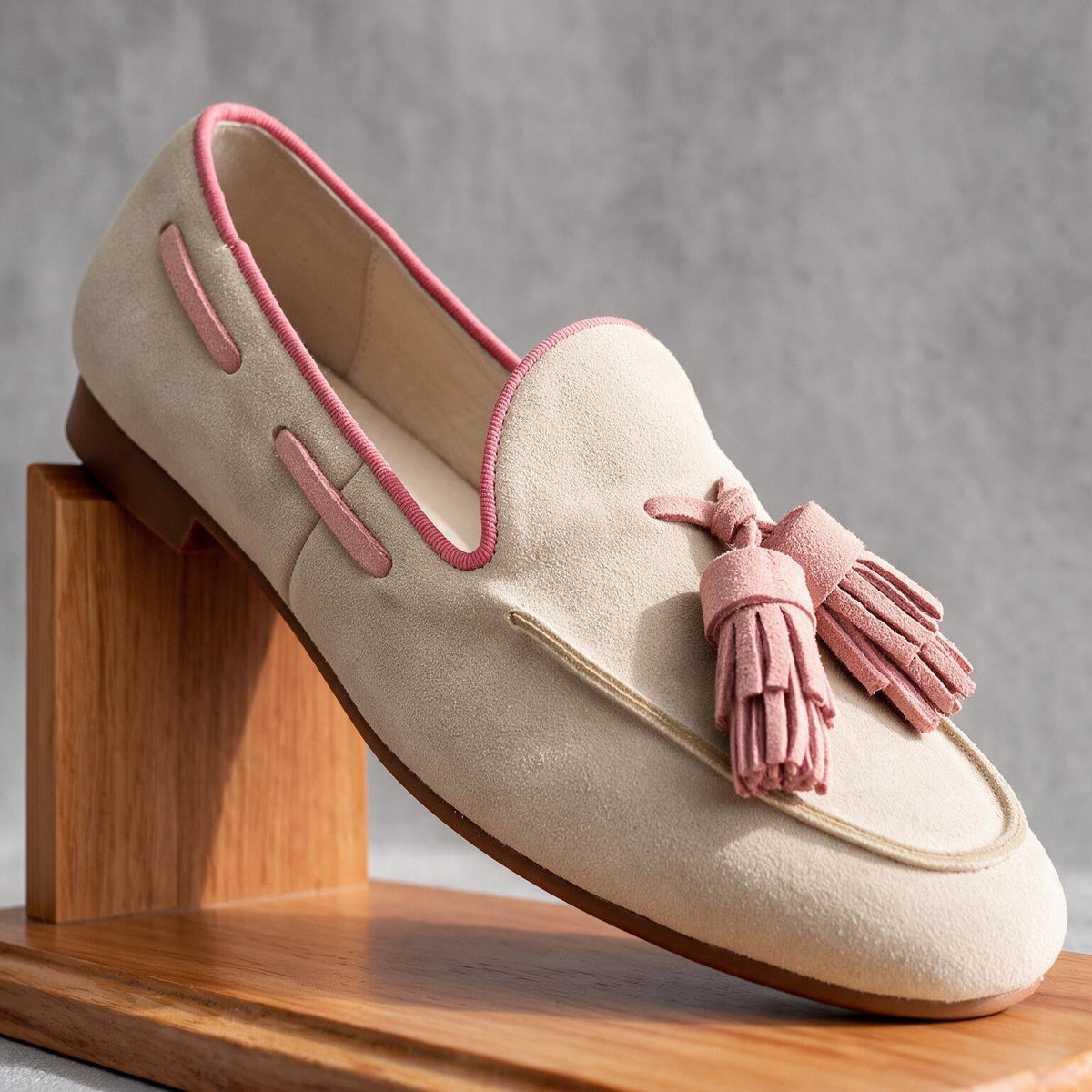 Luciana Suede Tassel Loafers  - By Qivii