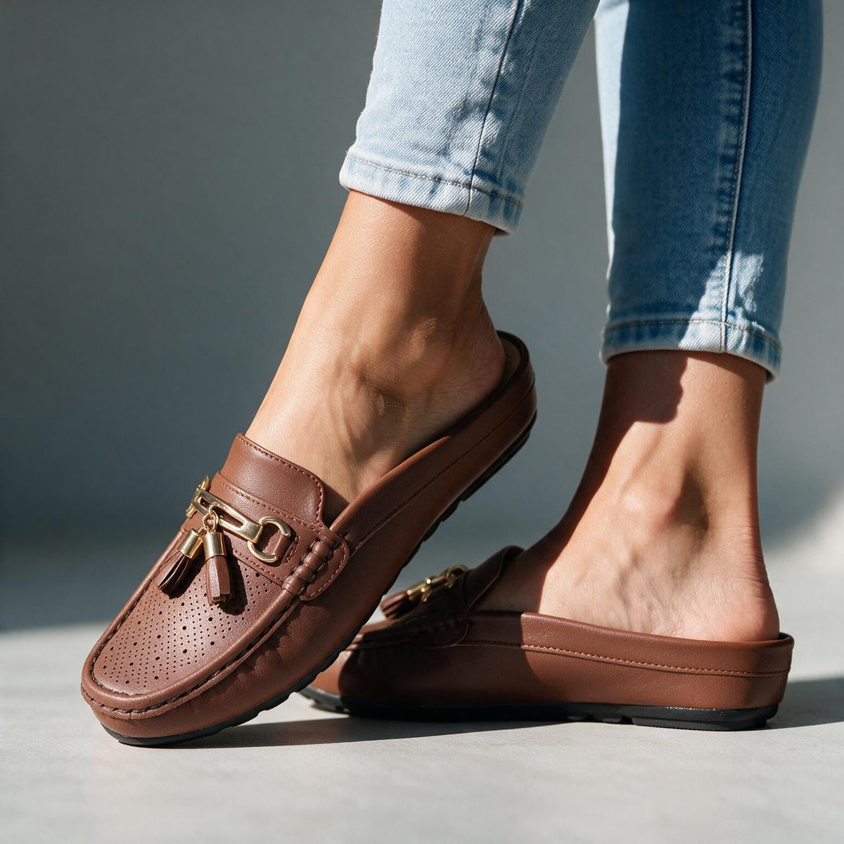 Estella Mule Loafers  - By Qivii