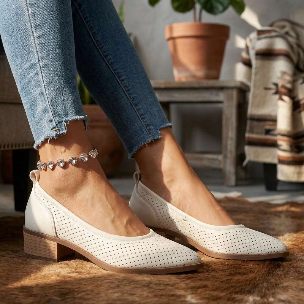 Delaney Slip-On Pumps  - By Qivii