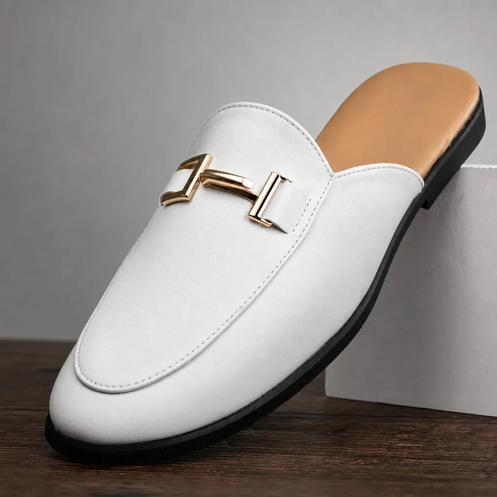Medford Closed-Toe Mules  - By Qivii