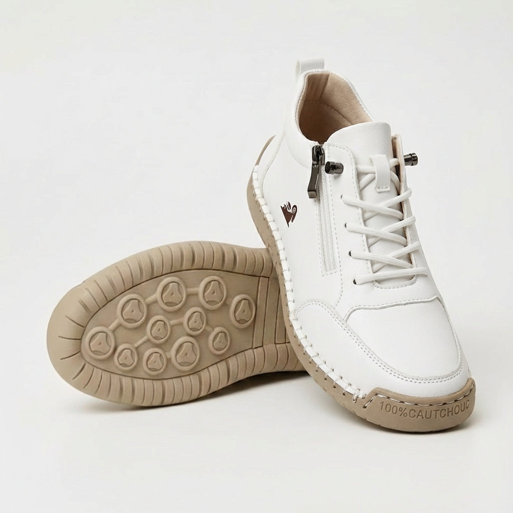 Mila  – Komfortable orthopädische Sneakers + Reißverschluss  - By Qivii