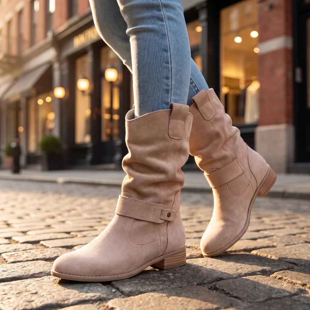 Mirabel | Womens Fall Western Ankle Booties  - By Qivii