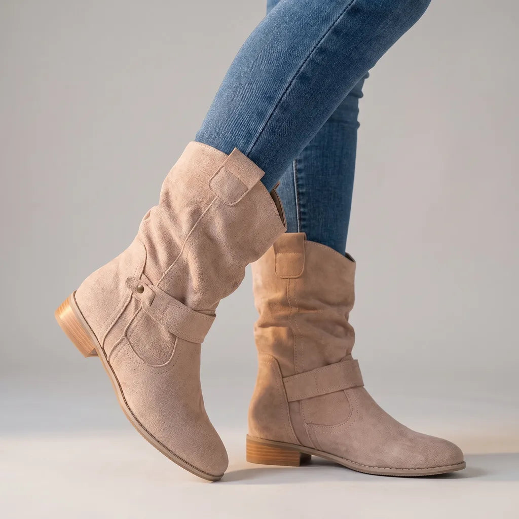 Mirabel | Womens Fall Western Ankle Booties  - By Qivii