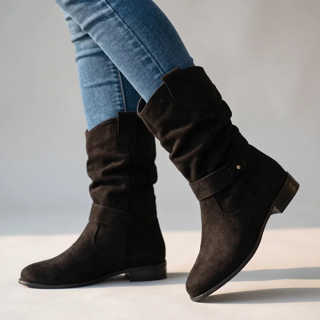 Mirabel | Womens Fall Western Ankle Booties  - By Qivii