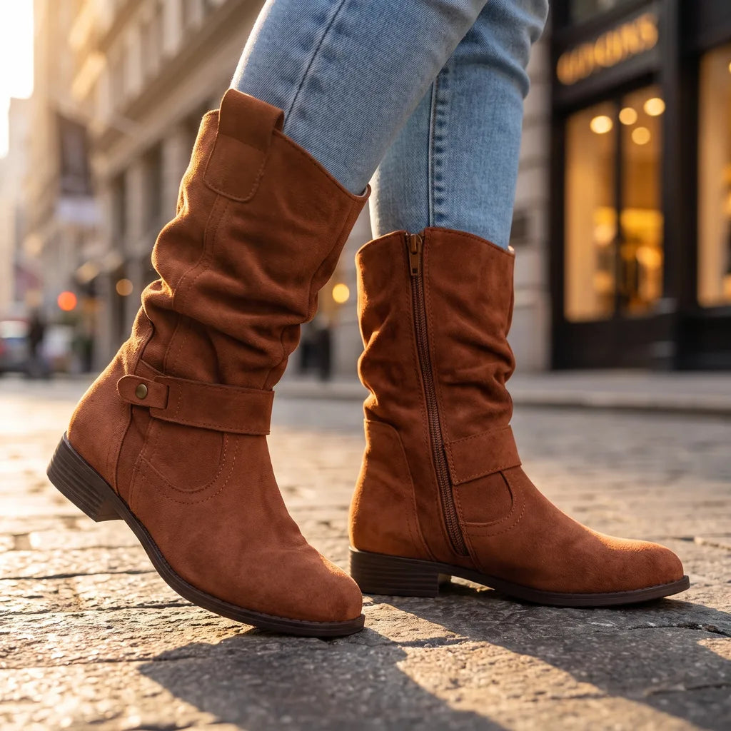 Mirabel | Womens Fall Western Ankle Booties  - By Qivii