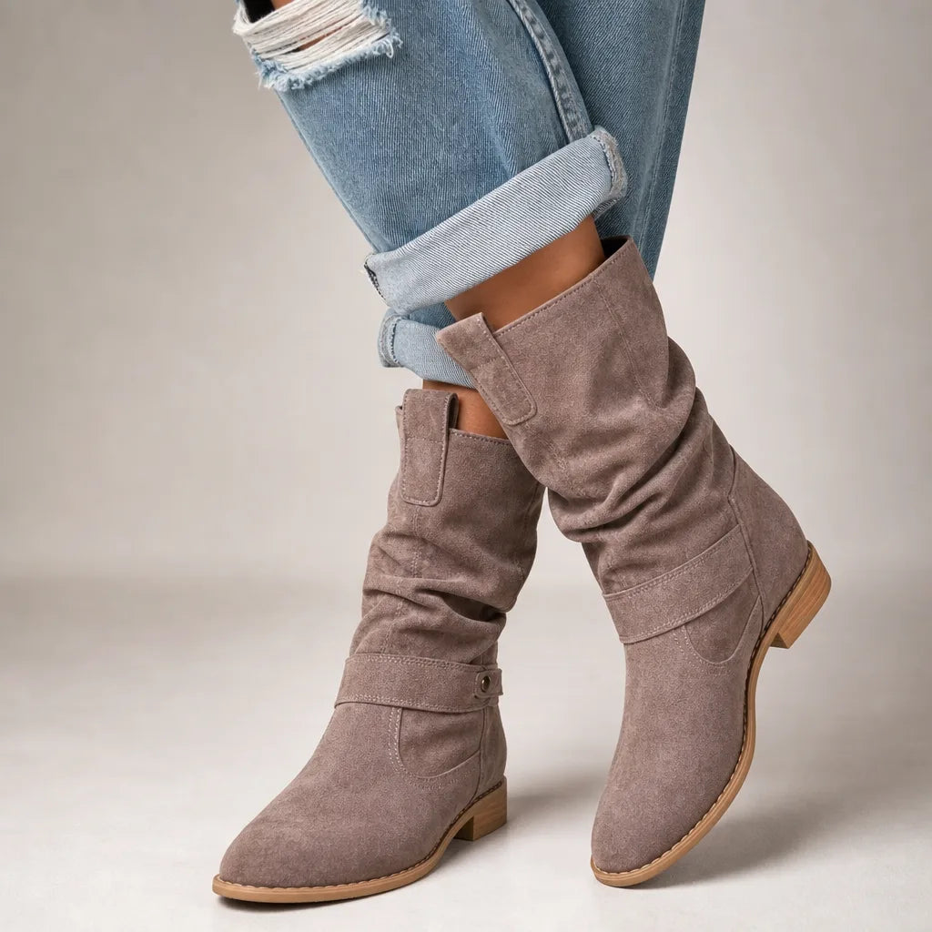 Mirabel | Womens Fall Western Ankle Booties  - By Qivii