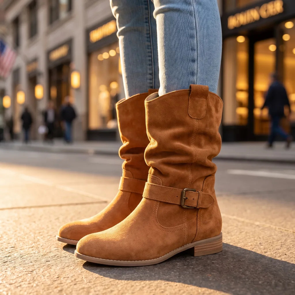 Mirabel | Womens Fall Western Ankle Booties  - By Qivii