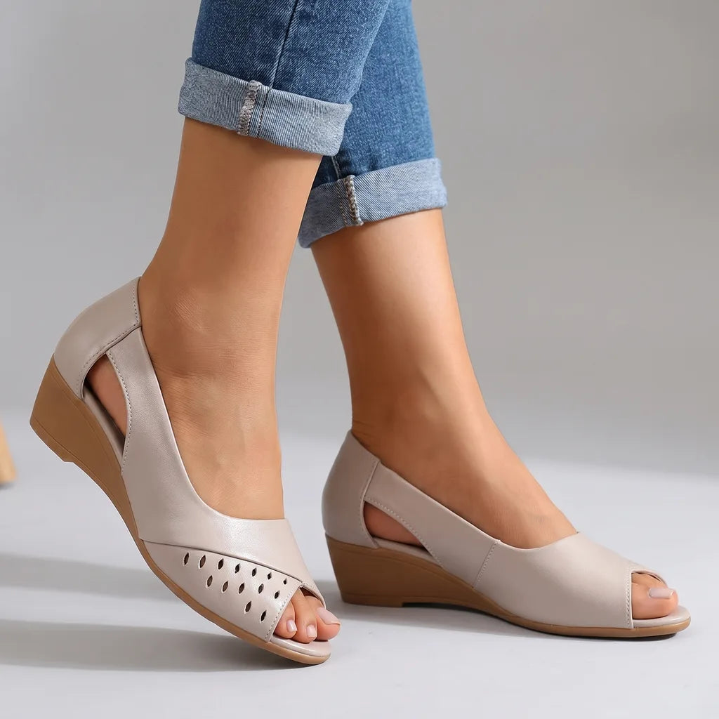 Norma Open-Toe Sandals  - By Qivii