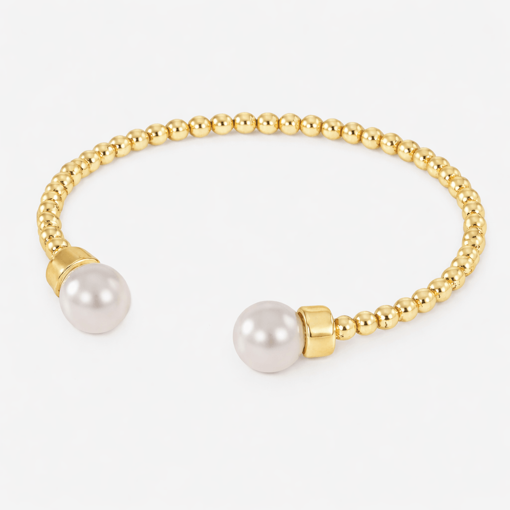 Pearly Beaded Bangle | By Qivii