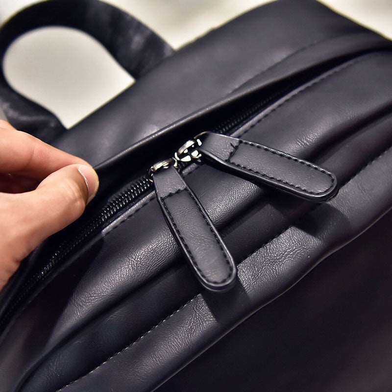 Retro Leather Backpack  - By Qivii
