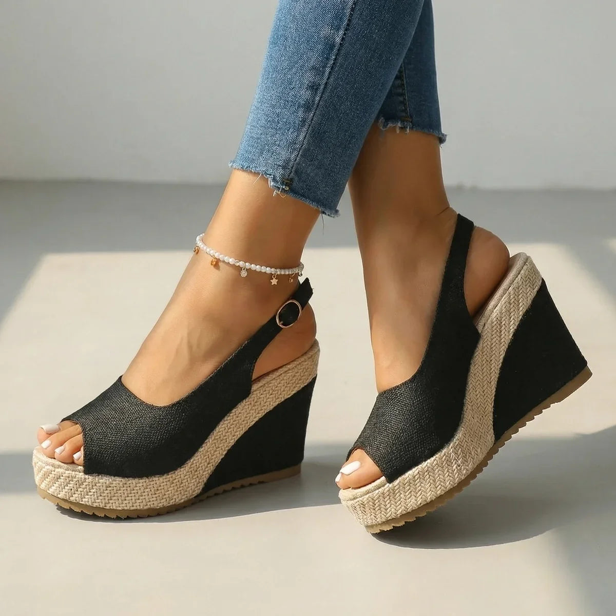 Rihanna Wedge Sandals  - By Qivii