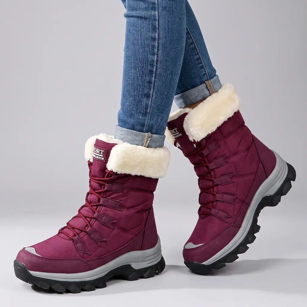 Rowena | Womens Waterproof Winter Snow Boots  - By Qivii
