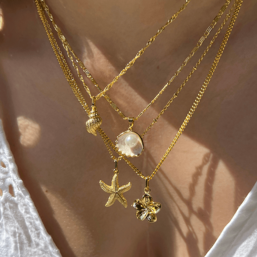 Hibiscus Necklace | By Qivii
