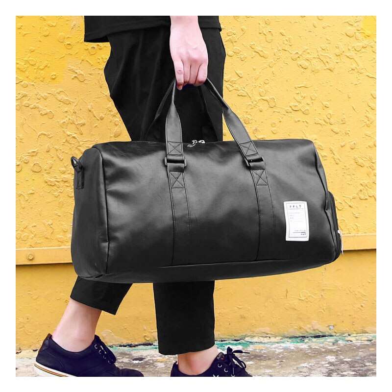 Synthetic Leather Sports Gym Bag  - By Qivii