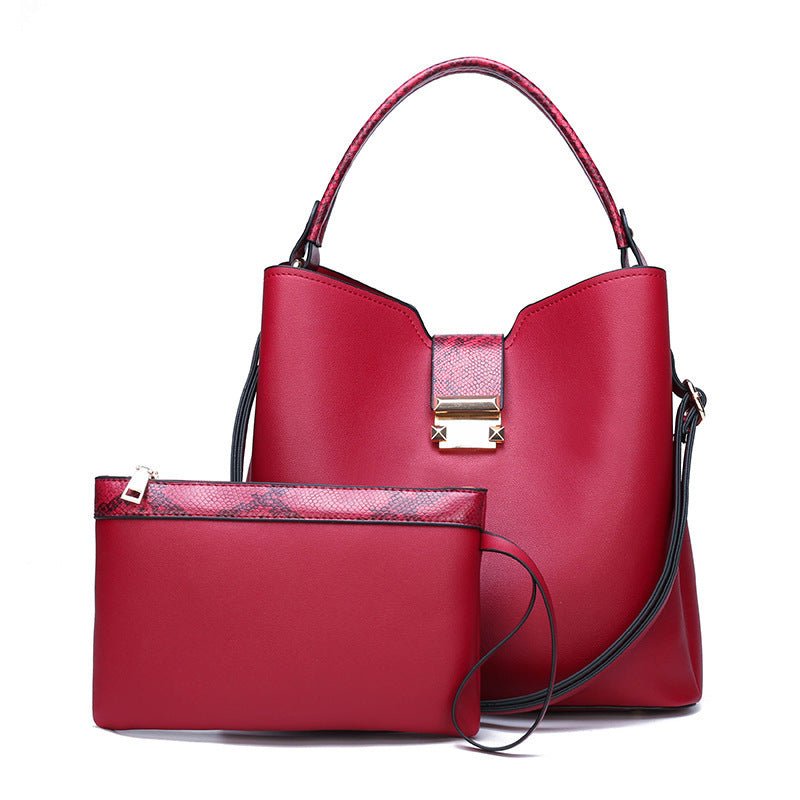 Women's Large-capacity Two-Piece Bag and Clutch  - By Qivii