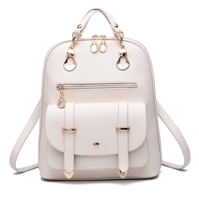 Women's Leather Dual-Use Backpack  - By Qivii