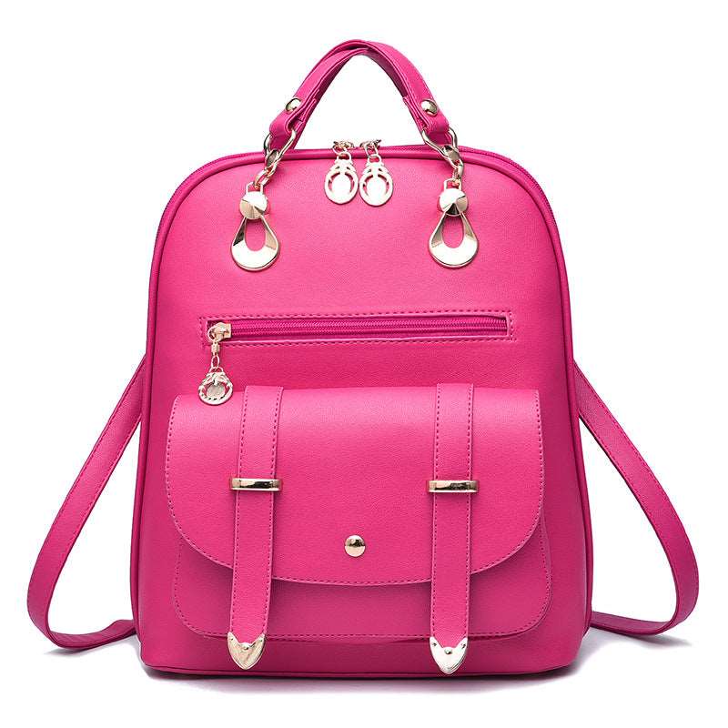 Women's Leather Dual-Use Backpack  - By Qivii