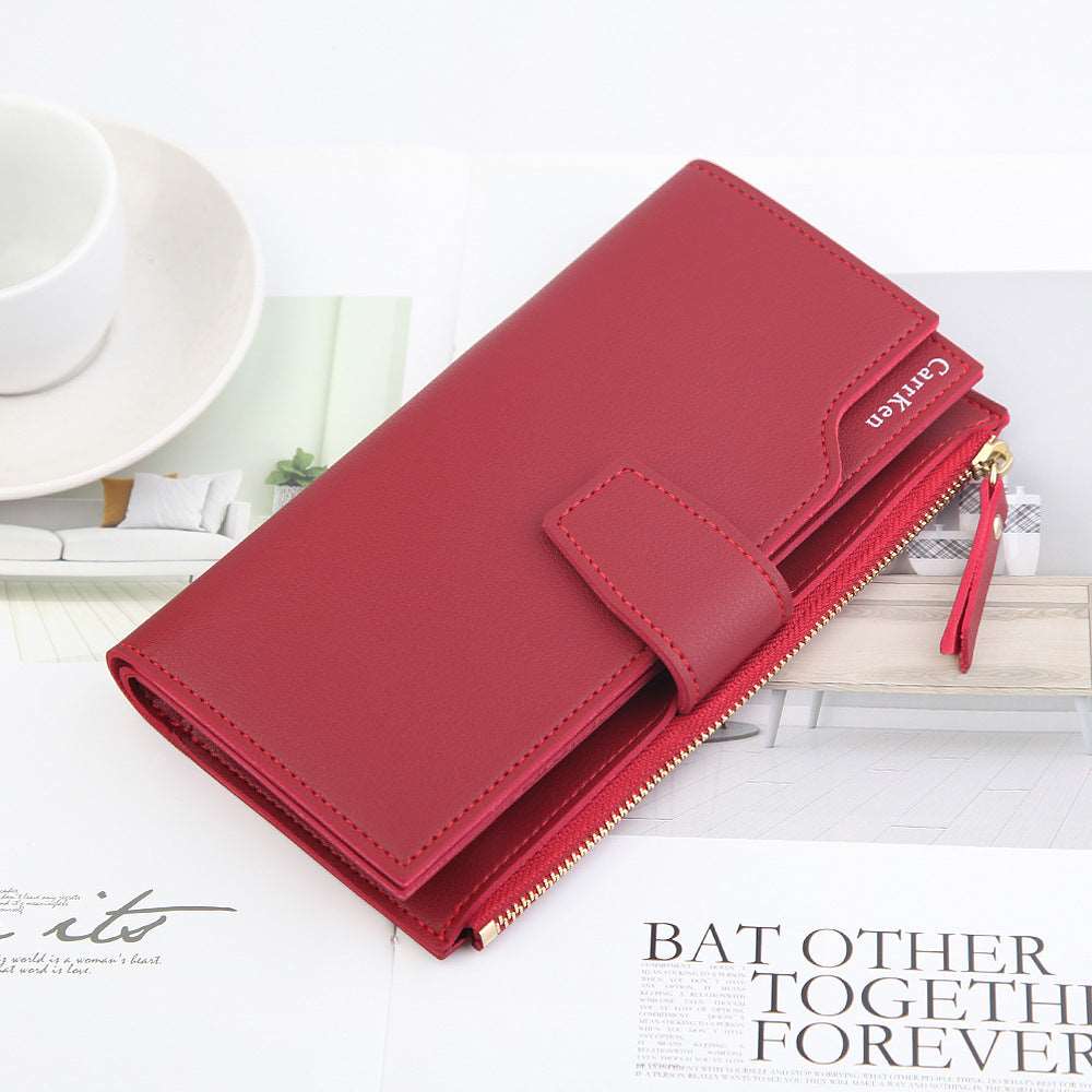 Women's Long Zipper Wallet  - By Qivii