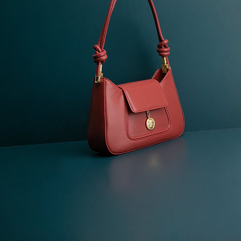 Women's Luxury Genuine Leather Underarm Shoulder Bag  - By Qivii