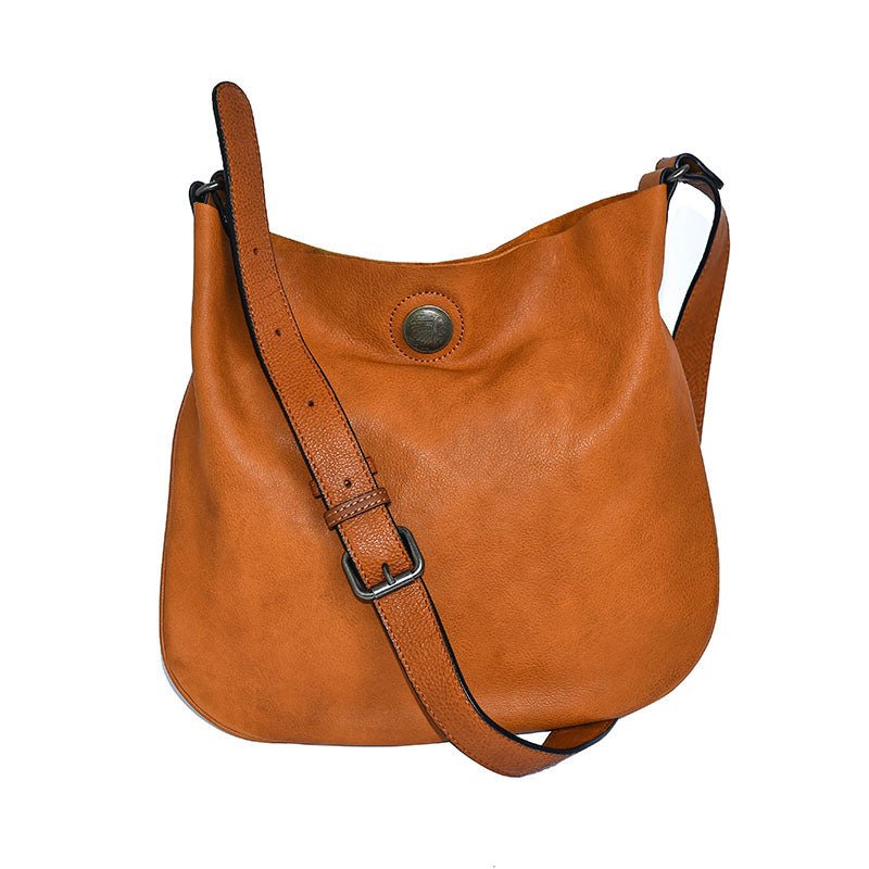 Women's Luxury Retro Leather One Shoulder Messenger Bag  - By Qivii