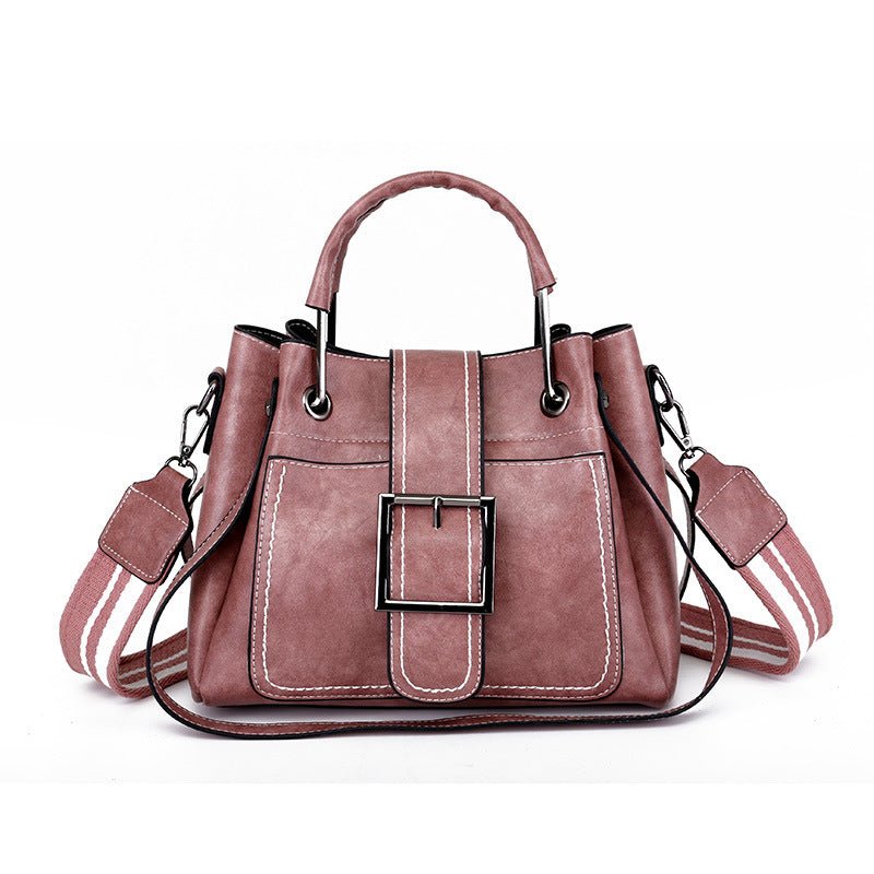 Women's Soft Vintage Bucket Handbag  - By Qivii