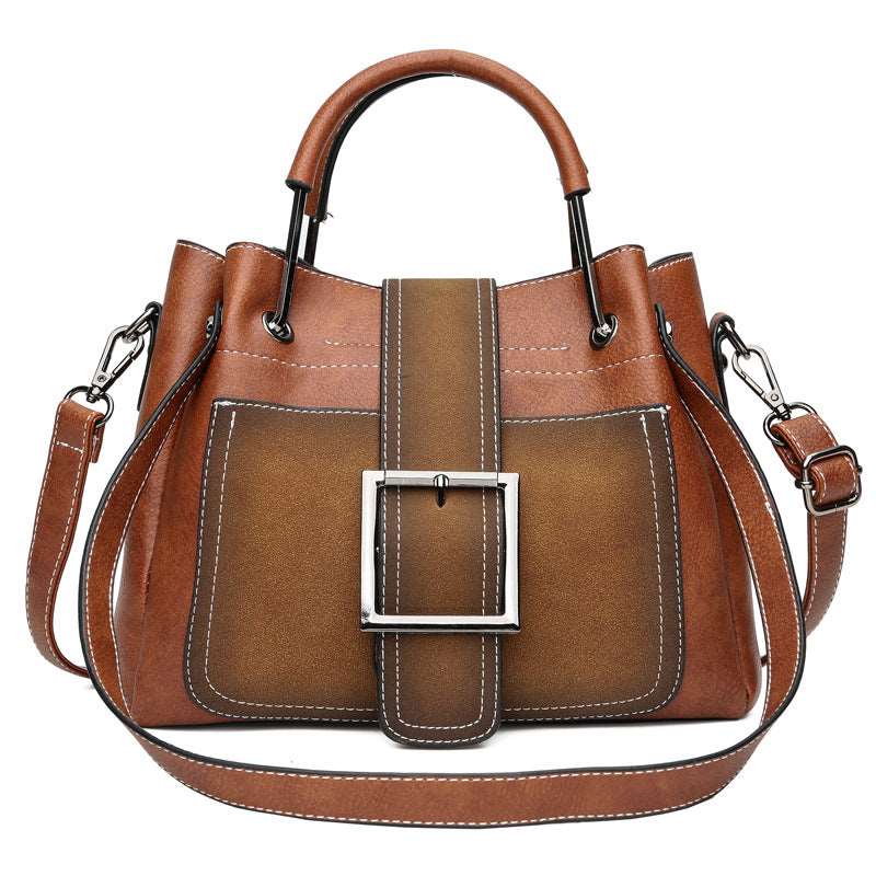 Women's Soft Vintage Bucket Handbag  - By Qivii