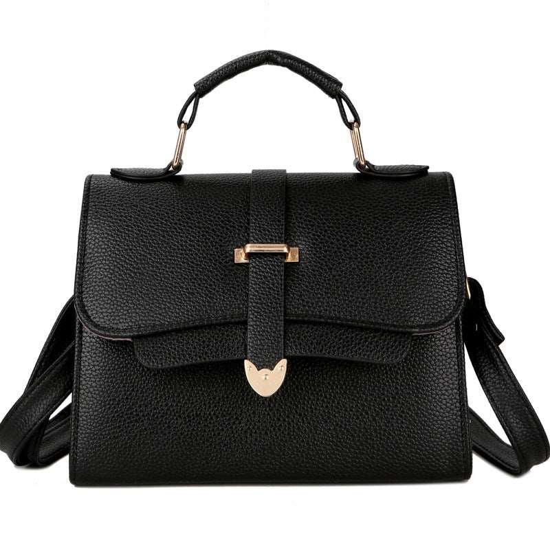 Women's Synthetic Leather Handbag With Handle  - By Qivii