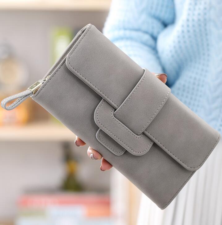 Women's Vegan Faux Leather Clutch Wallet  - By Qivii